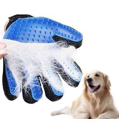 Dog Grooming Mitt Hair Removal Deshdding Comb Silicone Cat Pet Brush Glove